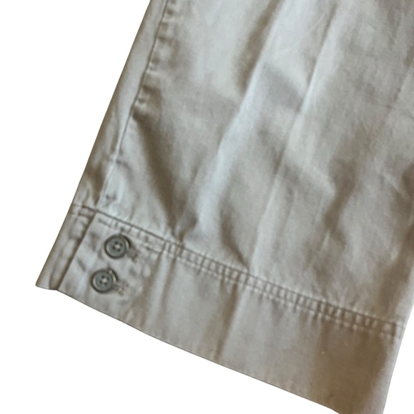 Van Heusen Casual Tan Cropped Pants Women size 10 spring summer capris Capri - Picture 2 of 8